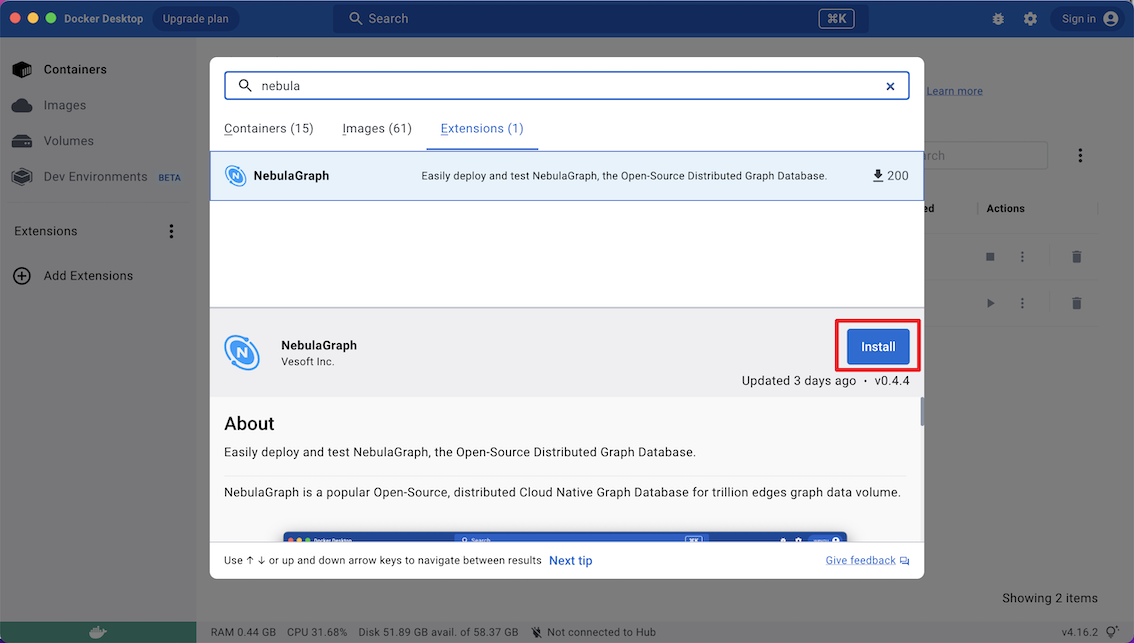  Docker NebulaGraph Database 